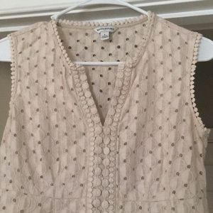 Banana Republic sleeveless top size 6